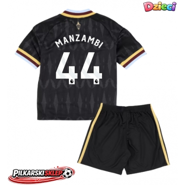 Aston Villa Johan Manzambi #44 Koszulka Wyjazdowa dzieci 2026-27 Krótki Rękaw (+ krótkie spodenki)