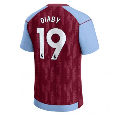 Aston Villa Moussa Diaby #19 Koszulka Podstawowa 2023-24 Krótki Rękaw