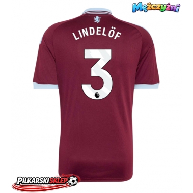 Aston Villa Victor Lindelof #3 Koszulka Podstawowa 2026-27 Krótki Rękaw