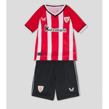 Athletic Bilbao Koszulka Podstawowa dzieci 2023-24 Krótki Rękaw (+ krótkie spodenki)