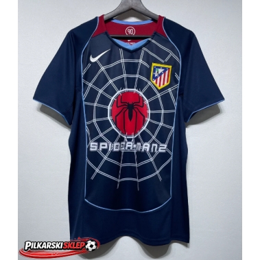 Atletico Madrid 2004-2005 Koszulka Retro Wyjazdowa Krótki Rękaw