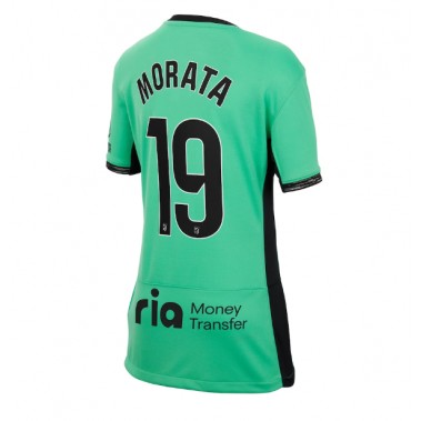 Atletico Madrid Alvaro Morata #19 Koszulka Trzecia damskie 2023-24 Krótki Rękaw