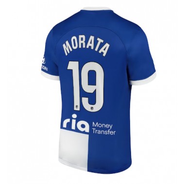 Atletico Madrid Alvaro Morata #19 Koszulka Wyjazdowa 2023-24 Krótki Rękaw