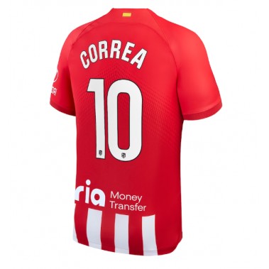 Atletico Madrid Angel Correa #10 Koszulka Podstawowa 2023-24 Krótki Rękaw