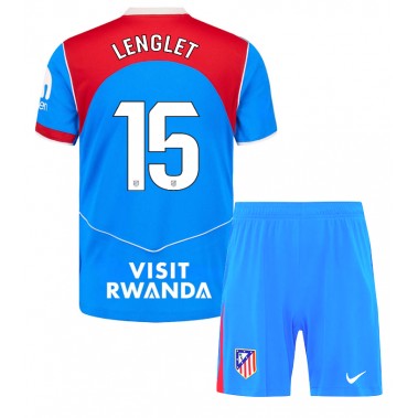 Atletico Madrid Clement Lenglet #15 Koszulka Trzecia dzieci 2025-26 Krótki Rękaw (+ krótkie spodenki) Atletico Madrid Clement Lenglet #15 Koszulka Trzecia dzieci 2025-26 Krótki Rękaw (+ krótkie spodenki)