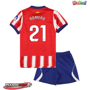 Atletico Madrid Cristian Romero #21 Koszulka Podstawowa dzieci 2026-27 Krótki Rękaw (+ krótkie spodenki)