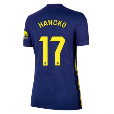 Atletico Madrid David Hancko #17 Koszulka Wyjazdowa damskie 2025-26 Krótki Rękaw Atletico Madrid David Hancko #17 Koszulka Wyjazdowa damskie 2025-26 Krótki Rękaw