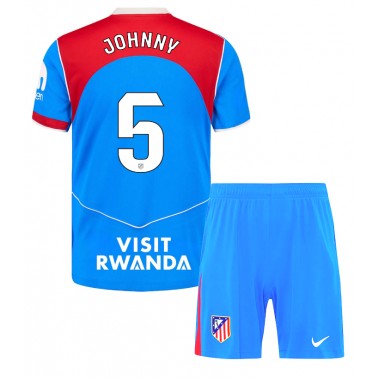 Atletico Madrid Johnny Cardoso #5 Koszulka Trzecia dzieci 2025-26 Krótki Rękaw (+ krótkie spodenki) Atletico Madrid Johnny Cardoso #5 Koszulka Trzecia dzieci 2025-26 Krótki Rękaw (+ krótkie spodenki)
