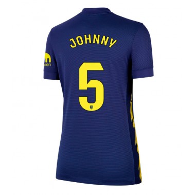 Atletico Madrid Johnny Cardoso #5 Koszulka Wyjazdowa damskie 2025-26 Krótki Rękaw Atletico Madrid Johnny Cardoso #5 Koszulka Wyjazdowa damskie 2025-26 Krótki Rękaw