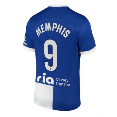 Atletico Madrid Memphis Depay #9 Koszulka Wyjazdowa 2023-24 Krótki Rękaw