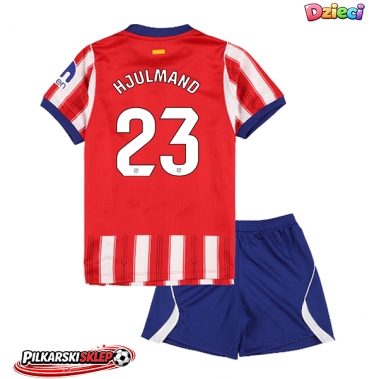 Atletico Madrid Morten Hjulmand #23 Koszulka Podstawowa dzieci 2026-27 Krótki Rękaw (+ krótkie spodenki)