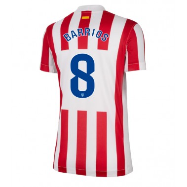 Atletico Madrid Pablo Barrios #8 Koszulka Podstawowa damskie 2025-26 Krótki Rękaw Atletico Madrid Pablo Barrios #8 Koszulka Podstawowa damskie 2025-26 Krótki Rękaw