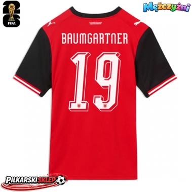Austria Christoph Baumgartner #19 Koszulka Podstawowa MŚ 2026 Krótki Rękaw