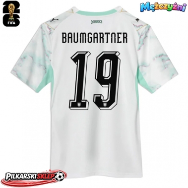 Austria Christoph Baumgartner #19 Koszulka Wyjazdowa MŚ 2026 Krótki Rękaw