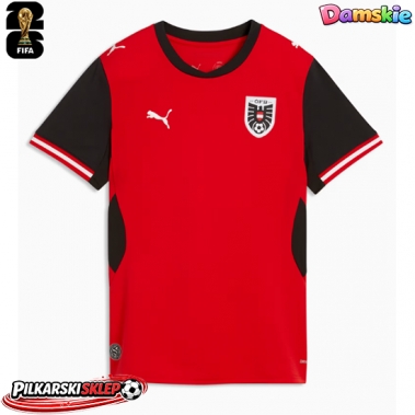 Austria Koszulka Podstawowa damskie MŚ 2026 Krótki Rękaw