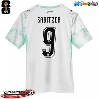 Austria Marcel Sabitzer #9 Koszulka Wyjazdowa MŚ 2026 Krótki Rękaw