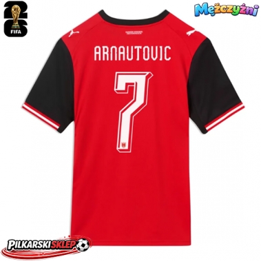 Austria Marko Arnautovic #7 Koszulka Podstawowa MŚ 2026 Krótki Rękaw