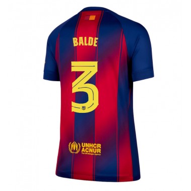 Barcelona Alejandro Balde #3 Koszulka Podstawowa damskie 2025-26 Krótki Rękaw Barcelona Alejandro Balde #3 Koszulka Podstawowa damskie 2025-26 Krótki Rękaw