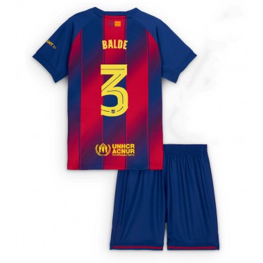 Barcelona Alejandro Balde #3 Koszulka Podstawowa dzieci 2025-26 Krótki Rękaw (+ krótkie spodenki) Barcelona Alejandro Balde #3 Koszulka Podstawowa dzieci 2025-26 Krótki Rękaw (+ krótkie spodenki)