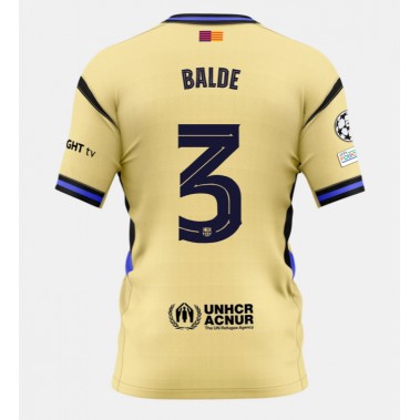 Barcelona Alejandro Balde #3 Koszulka Wyjazdowa 2025-26 Krótki Rękaw