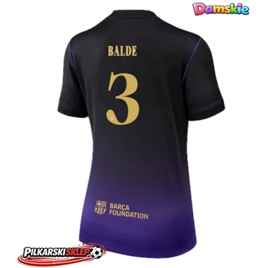 Barcelona Alejandro Balde #3 Koszulka Wyjazdowa damskie 2026-27 Krótki Rękaw