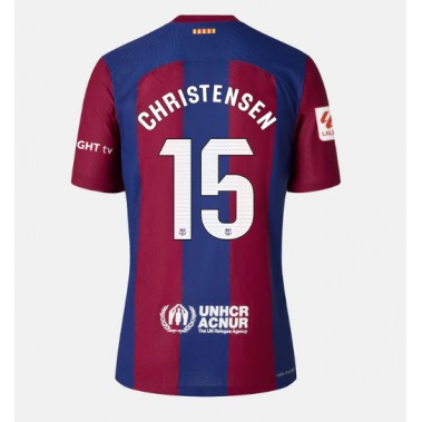 Barcelona Andreas Christensen #15 Koszulka Podstawowa damskie 2023-24 Krótki Rękaw