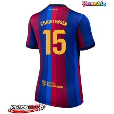 Barcelona Andreas Christensen #15 Koszulka Podstawowa damskie 2026-27 Krótki Rękaw