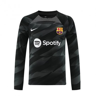 Barcelona Bramkarskie Koszulka Wyjazdowa 2023-24 Długi Rękaw