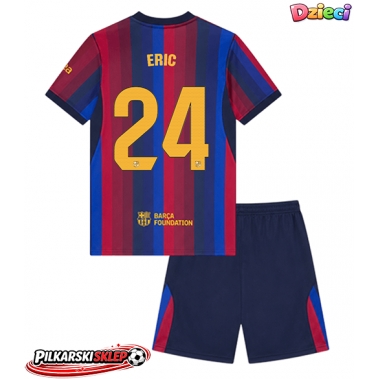 Barcelona Eric Garcia #24 Koszulka Podstawowa dzieci 2026-27 Krótki Rękaw (+ krótkie spodenki)