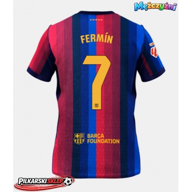 Barcelona Fermin Lopez #7 Koszulka Podstawowa 2026-27 Krótki Rękaw