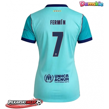 Barcelona Fermin Lopez #7 Koszulka Trzecia damskie 2026-27 Krótki Rękaw
