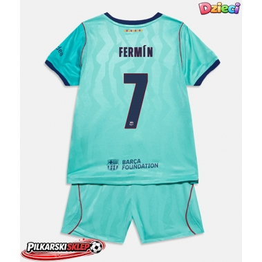 Barcelona Fermin Lopez #7 Koszulka Trzecia dzieci 2026-27 Krótki Rękaw (+ krótkie spodenki)