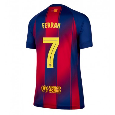 Barcelona Ferran Torres #7 Koszulka Podstawowa damskie 2025-26 Krótki Rękaw