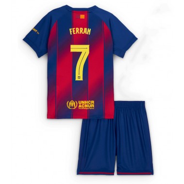 Barcelona Ferran Torres #7 Koszulka Podstawowa dzieci 2025-26 Krótki Rękaw (+ krótkie spodenki) Barcelona Ferran Torres #7 Koszulka Podstawowa dzieci 2025-26 Krótki Rękaw (+ krótkie spodenki)
