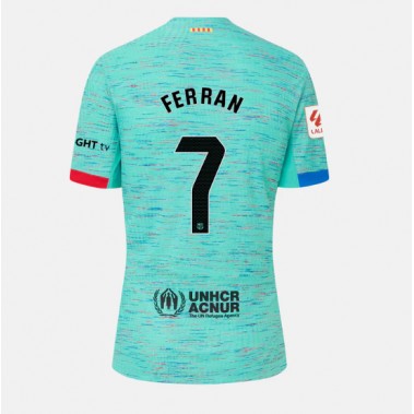 Barcelona Ferran Torres #7 Koszulka Trzecia damskie 2023-24 Krótki Rękaw
