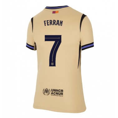 Barcelona Ferran Torres #7 Koszulka Wyjazdowa damskie 2025-26 Krótki Rękaw Barcelona Ferran Torres #7 Koszulka Wyjazdowa damskie 2025-26 Krótki Rękaw