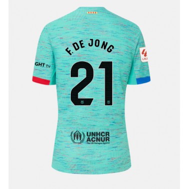 Barcelona Frenkie de Jong #21 Koszulka Trzecia damskie 2023-24 Krótki Rękaw