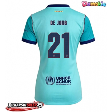 Barcelona Frenkie de Jong #21 Koszulka Trzecia damskie 2026-27 Krótki Rękaw