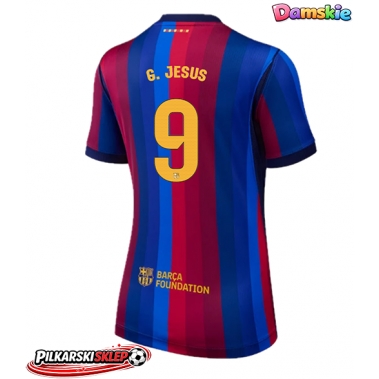Barcelona Gabriel Jesus #9 Koszulka Podstawowa damskie 2026-27 Krótki Rękaw