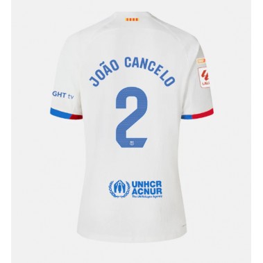 Barcelona Joao Cancelo #2 Koszulka Wyjazdowa 2023-24 Krótki Rękaw