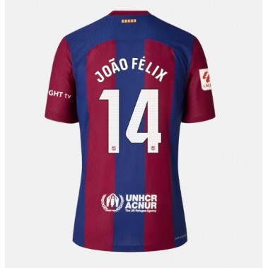 Barcelona Joao Felix #14 Koszulka Podstawowa damskie 2023-24 Krótki Rękaw