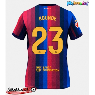 Barcelona Jules Kounde #23 Koszulka Podstawowa 2026-27 Krótki Rękaw