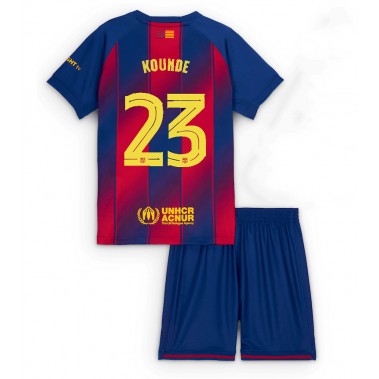 Barcelona Jules Kounde #23 Koszulka Podstawowa dzieci 2025-26 Krótki Rękaw (+ krótkie spodenki) Barcelona Jules Kounde #23 Koszulka Podstawowa dzieci 2025-26 Krótki Rękaw (+ krótkie spodenki)