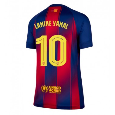 Barcelona Lamine Yamal #10 Koszulka Podstawowa damskie 2025-26 Krótki Rękaw Barcelona Lamine Yamal #10 Koszulka Podstawowa damskie 2025-26 Krótki Rękaw