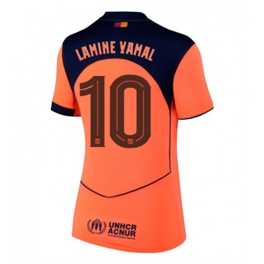 Barcelona Lamine Yamal #10 Koszulka Trzecia damskie 2025-26 Krótki Rękaw Barcelona Lamine Yamal #10 Koszulka Trzecia damskie 2025-26 Krótki Rękaw
