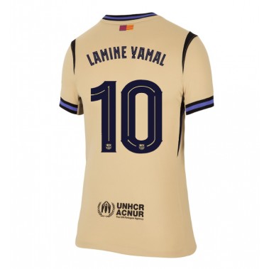 Barcelona Lamine Yamal #10 Koszulka Wyjazdowa damskie 2025-26 Krótki Rękaw Barcelona Lamine Yamal #10 Koszulka Wyjazdowa damskie 2025-26 Krótki Rękaw