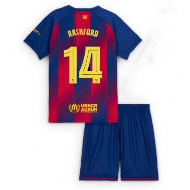 Barcelona Marcus Rashford #14 Koszulka Podstawowa dzieci 2025-26 Krótki Rękaw (+ krótkie spodenki) Barcelona Marcus Rashford #14 Koszulka Podstawowa dzieci 2025-26 Krótki Rękaw (+ krótkie spodenki)