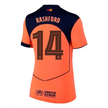 Barcelona Marcus Rashford #14 Koszulka Trzecia damskie 2025-26 Krótki Rękaw Barcelona Marcus Rashford #14 Koszulka Trzecia damskie 2025-26 Krótki Rękaw