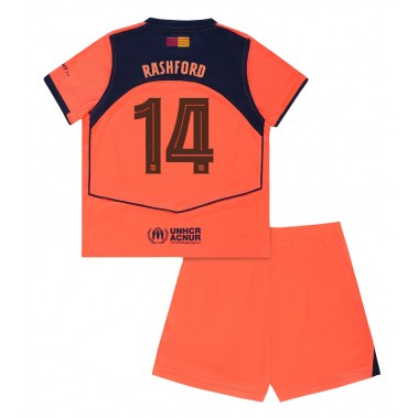 Barcelona Marcus Rashford #14 Koszulka Trzecia dzieci 2025-26 Krótki Rękaw (+ krótkie spodenki) Barcelona Marcus Rashford #14 Koszulka Trzecia dzieci 2025-26 Krótki Rękaw (+ krótkie spodenki)