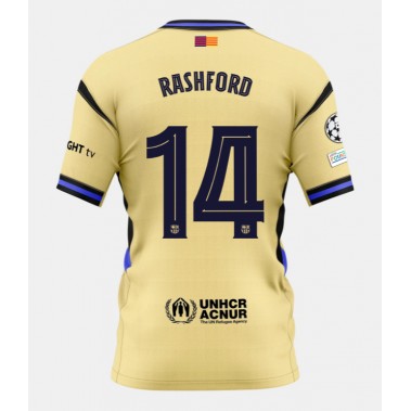 Barcelona Marcus Rashford #14 Koszulka Wyjazdowa 2025-26 Krótki Rękaw Barcelona Marcus Rashford #14 Koszulka Wyjazdowa 2025-26 Krótki Rękaw